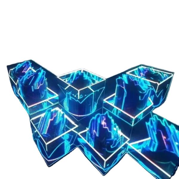 Cheap Hexagonal Flexible LED Display Screen Multipurpose For Nightclub for sale