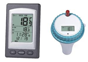 Best Professional Wireless Floating LCD Display Digital Waterproof Swimming Pool SPA Floating Thermometer With Receiver wholesale