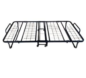 Easy to Iron Metal Frame Folded Queen Size Modern Design Guest Cot Bed for Home Hotels