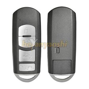 Best Mazda 4 Buttons Smart Key Shell with Emergency Key Insert wholesale