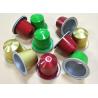 15g Aluminum Drinking Cups CMYK 4C Nespresso Coffee Cups for sale