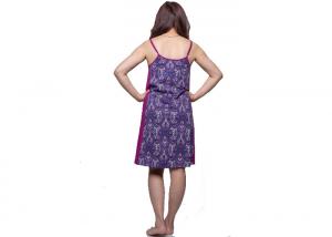 Best Single Jersey Braces Skirt Womens Summer Nightwear With Contast Corron Lace wholesale