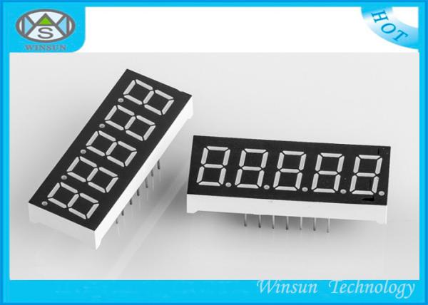 LED 5 Digit 7 Segment Display 11-220 Mcd Brightness , LED Numeric Displays For