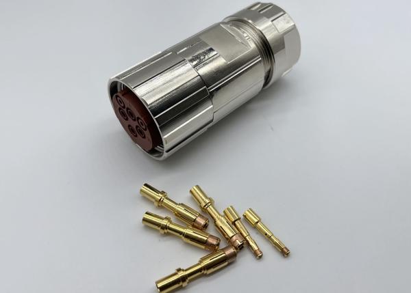 Cheap Circular M40 Power Connector 6 Pin Servo Encoder Female Crimp Wire Plug for sale