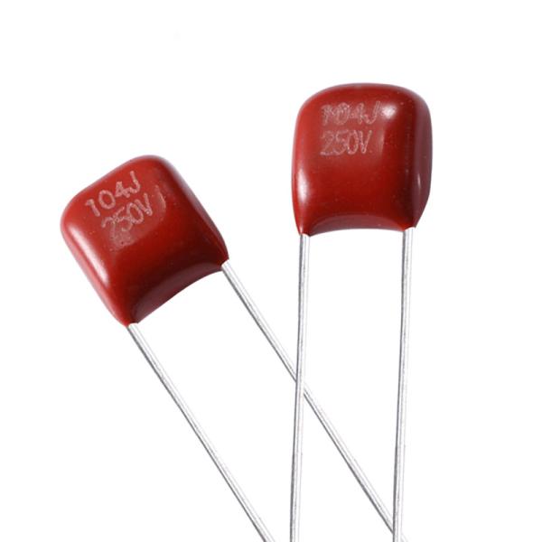 Cheap CL21X Mini Metallized Polyester Capacitor 104J 250V Pitch 5mm For LED Driver for sale