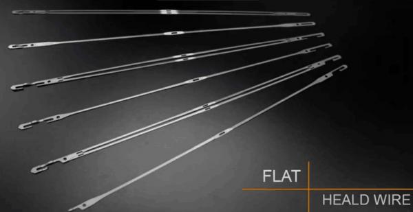 Weaving Flat Stainless Steel Heald Flat Heddle Wire Main Parts Of Rapier Loom