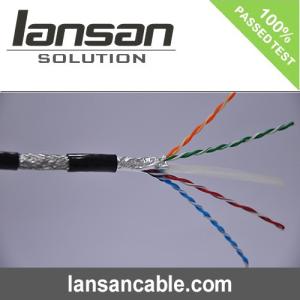 China ETL SFTP HDPE LSZH Cat6 Shielded Cable ANATEL Al Cat6 Ethernet Cable on sale