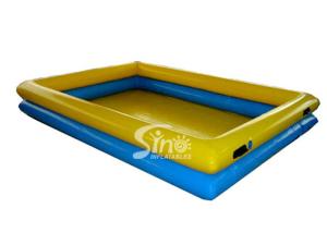 China 8x6m double rail children N adults big inflatable swimming pool for water fun equipment on sale