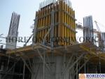 Crane Lifted Climbing Formwork System , Jump Formwork System Platform Width 70cm