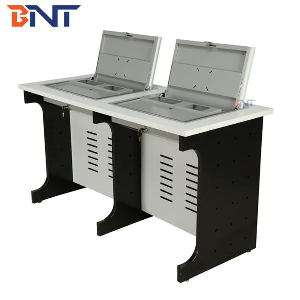 Cheap Manual Flip Up Double Computer Desk for sale