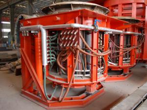 Best Tilting Melting Induction Furnace for Melting Steel Making , 1.7 ton per hour wholesale