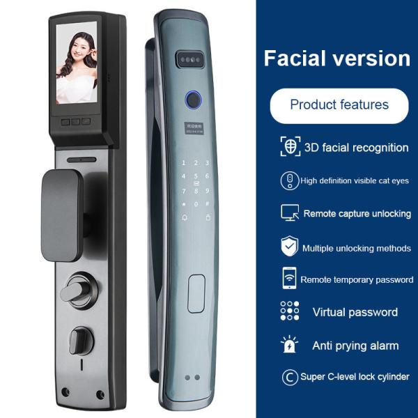 Cheap Glomarket Smart Tuya Wifi Door Lock Automatic Alarm Fingerprint Smart APP Key Digital Password Security Automatic lock for sale