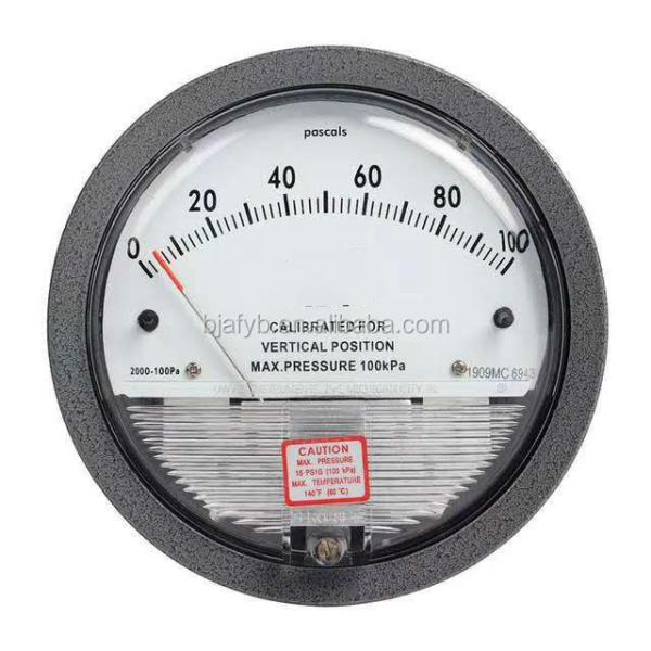 Cheap A2000 Series Differential Pressure Gauge with ±2% FS Accuracy and -7-60C Temperature Range for sale