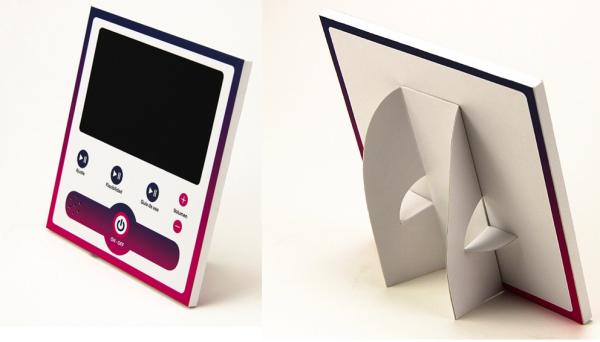 Cheap Bespoke design pop displays lcd screens with custom cardboard print used for marketing for sale