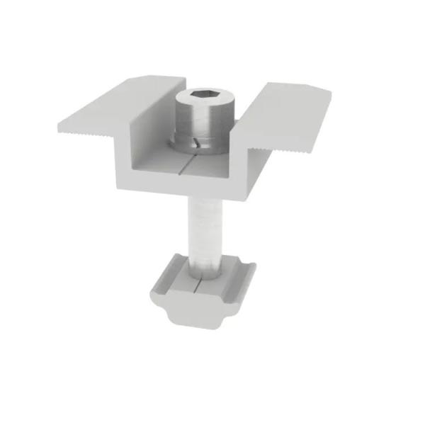 Cheap Snow Load 1.4KN/m2 Solar End Clamp for Solar Energy System in Solar Panel Mounting for sale