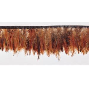 Best Party Decoration Chicken Feather Fringe Trim 1 Yard/Meter Length Dyed Pattern wholesale