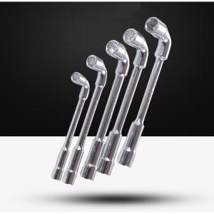 China Professional Multi Size L Shaped Socket Wrench Tubular Angled Double Open on sale