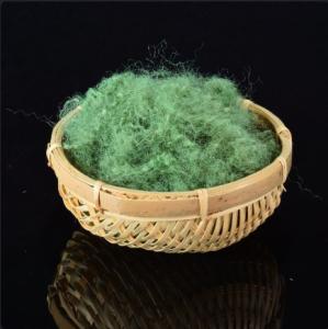 Best Jade Green Filling Material Dumbbell Polyester Staple Fiber 11.11 Detx 64mm wholesale