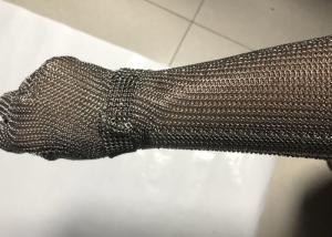 Best 19cm Extended Cuff Chain Mail Stainless Steel Mesh Gloves For Slaughtering wholesale