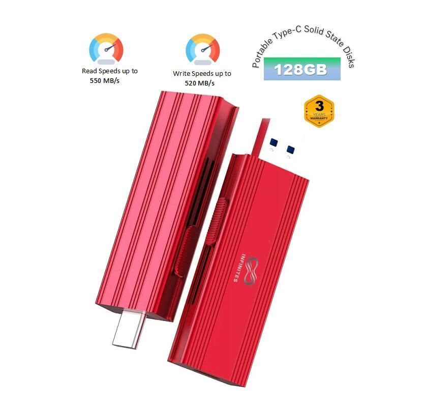 ODM Portable Type-C Solid State Disks Sk USB 3.2 Flash Drive Provides a Read Speed of up to 550MB/S and a Write Speed of 520MB/S 256GB