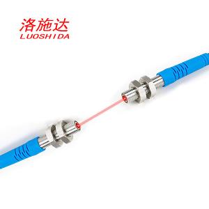 Best CE M6 Proximity Probe Sensor Small Spot Size Visible Light 660nm Cylindrical Through Beam wholesale