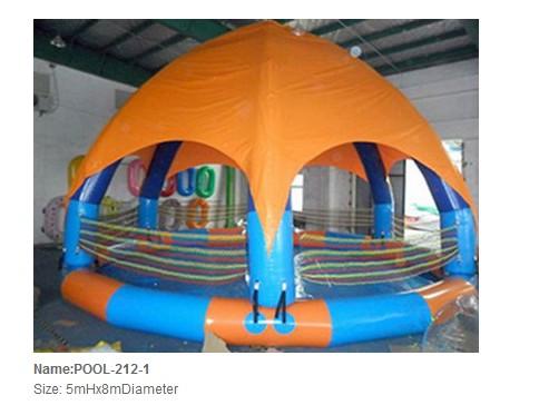 Cheap Inflatable pool / inflatable water pool / giant round pool with Canopy for sale
