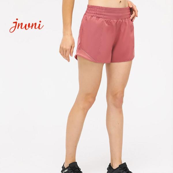 Cheap Workout Running Double Layer Shorts Athletic Sports Shorts With Zip Pocket for sale