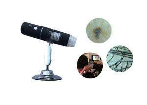 China Black Silicon Digital Wireless Video Dermatoscope Skin Scanner Connected to PC Or Phone Available on sale