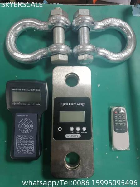 Cheap LCD Digital Wireless Tension Load Cell  Dynamometer Crane Scale Load Cell 10 Ton for sale