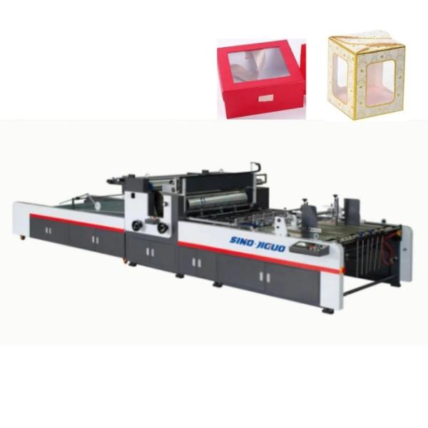 Cheap Carton Box Window Patching Machine E-Flute 100×100mm Automatic Folder Gluer for sale
