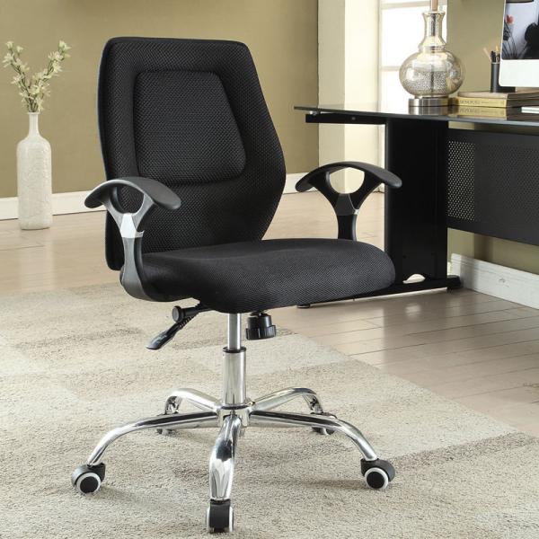 Cheap Ergonomic Home Office Computer Chair Adjustable Height With Armrest / Wheels for sale