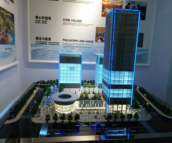 Cheap 3d building model with perfect led light , scale building model for sale