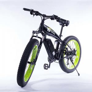 Green Wide Tire Snow Beach Cruiser Electric Bike 26 Inch Wear Resistant