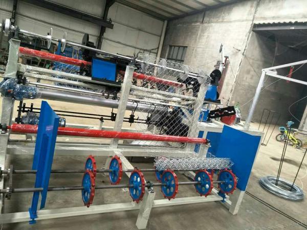 Cheap Fully-Automatic PLC control double wire feeding Chain Link Fence Machine for sale