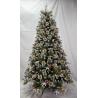 Buy cheap 7.5FT PE Christmas Tree Pine Slim with White Frosted from wholesalers