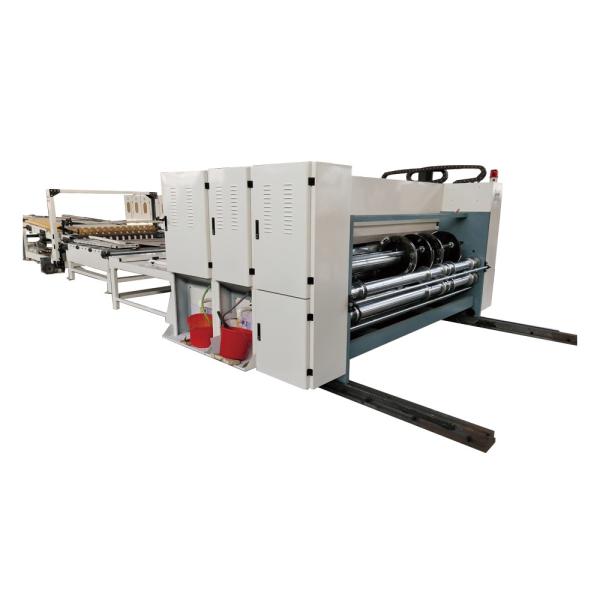 Cheap Lead Edge Feeding 4 Color Flexo Printer Slotter Die Cutter Machine for sale
