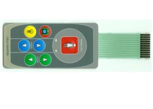 China Custom Color LED Membrane Switch Matrix Concave Convex , 0.05mm - 1mm Flat Type on sale