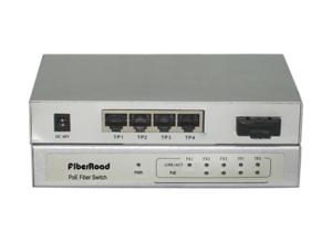 China 100Base-FX Fiber Power Over Ethernet Switch 4 Port For Surveillance Camera on sale