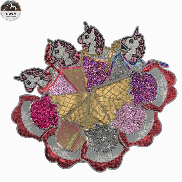 Cheap Flower Custom Embroidered Back Patches / Embroidered Patches No Minimum for sale