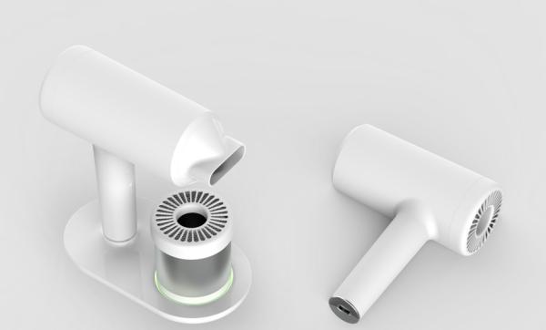 Cheap Replaceable Battery Straight Handle Rechargeable Cordless Hair Dryer for sale
