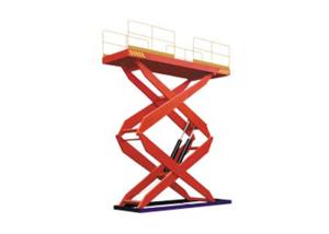 China SJG Double Scissors lift Elevator Motor Driven Dual Scissor Lift Elevator Capacity 1 Ton-3 Ton on sale