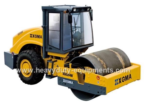 Cheap Single Drum Road Roller XG6204M with optional pad foot drum and Yuchai engine for sale