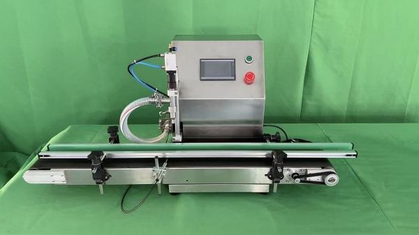 Cheap Table Type Filling Machine Desktop Automatic Filling Machine With Conveyor Belt for sale