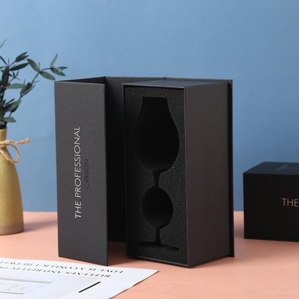 Cheap Customized Exquisite Single Red Wine Gift Box Magnetic Suction Flap Packaging Boxes for sale