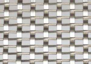 SS316 Natural Colour Weave Mesh Decorative Wire Mesh Panel For Architectural Woven Wire Mesh