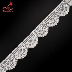 Best 4.5cm Idth Stretch Trim Embroidery Lace Trim Water Soluble For Underwear wholesale