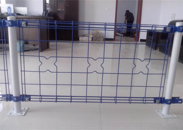 Cheap decorative Double Loop Wire Fence/Double Roll Top Welded Fence/Double Wire Loop Yard Fence direct Anping factory for sale