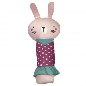 China Stuffed Cute Pink Rabbit Cushion Toy Plush Car Seat Pillow Toy in Relief of Stress on sale
