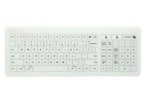 Capacitive Medical Soft Touch Wireless Keyboard , ABS Enclosure IP67 Touch Type Keyboard