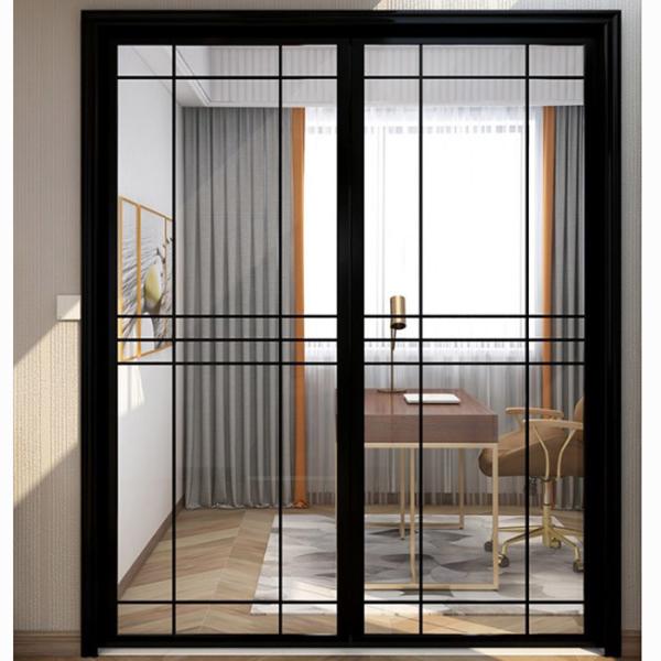 Cheap Narrow Frame Insulating Glass Partition Walls Push Pull Sliding Door Partition for sale